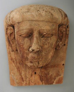 Sarcophagus Cover (Head Portion), Late Period (724-333 BCE). Creator: Unknown.