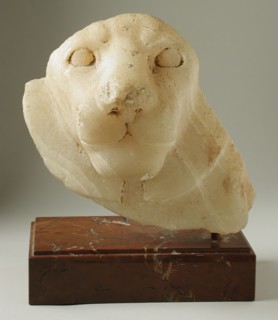Head of a Lion, Egypt, Old Kingdom, 4th Dynasty (?), (2575 - 2465 BCE). Creator: Unknown.