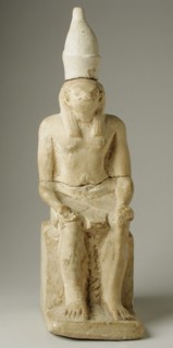 Statue of Horus, Seated (image 1 of 2), Probably Greco-Roman Period (332 BCE-337 CE). Creator: Unknown.