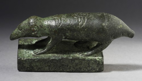 Ichneumon Mongoose Figurine, Probably Ptolemaic Period (323-30 BCE). Creator: Unknown.