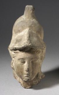 Head with Phrygian Helmet, Ptolemaic Period-Roman Period (332 BCE-337 CE). Creator: Unknown.