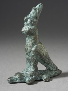 Figurine of a Falcon Standing on a Crocodile, Ptolemaic Period (323-30 BCE). Creator: Unknown.