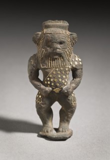 Figurine of the God Bes, Third Intermediate Period (1081-711 B.C.). Creator: Unknown.