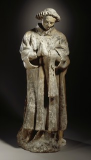 Ecclesiastical Figure in Prayer, between c.1400 and c.1420. Creator: Unknown.