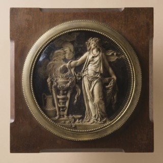 Vestal Making Sacrifice at Altar, c.1870. Creator: Unknown.