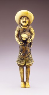 Dutchman Holding Dog, 18th century. Creator: Unknown.