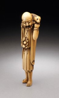 Daoist Immortal with Porcupine, 18th century. Creator: Unknown.