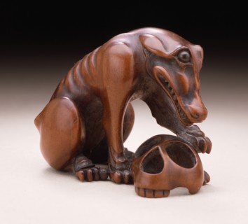 Wolf and Skull, 19th century. Creator: Unknown.