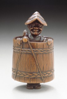 Cooper with Tub, early 19th century. Creator: Unknown.
