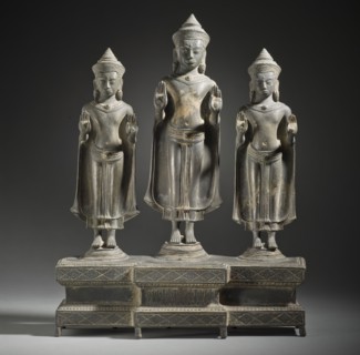 Buddhist Triad (image 1 of 4), 13th century. Creator: Unknown.