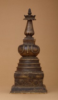 Stupa (Tibetan: Chöten) with Relics (image 2 of 2), 15th century. Creator: Unknown.