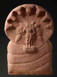 A Nagaraja or Balarama (?) Sheltered by a Serpent, 2nd-3rd century. Creator: Unknown.