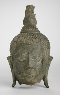 Head of Buddha Shakyamuni, c.14th century. Creator: Unknown.