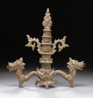 Finial with Serpents, c.14th century. Creator: Unknown.