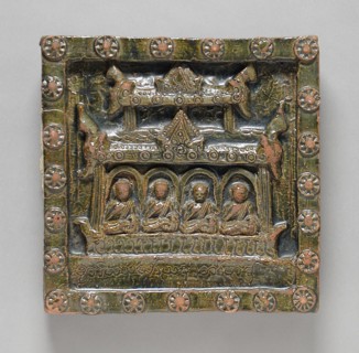 Monks in a Temple Holding the Third Buddhist Council, c.1791. Creator: Unknown.
