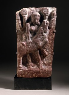 Durga Slaying the Buffalo Demon, c.200. Creator: Unknown.