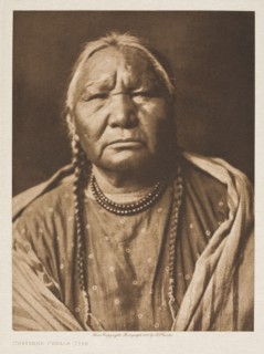 Cheyenne Female Type, 1911. Creator: Edward Sheriff Curtis.