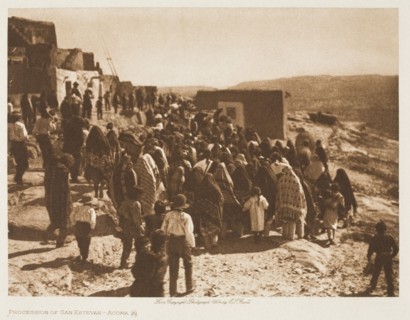 Procession of San Estevan-Acoma, 1904. Creator: Edward Sheriff Curtis.