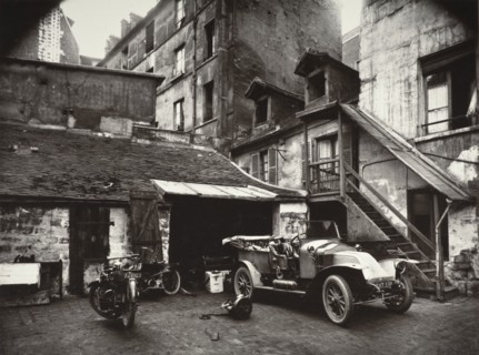 Cour, Rue De Valence, 1922, (1956). Creator: Eugene Atget.