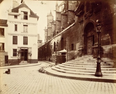 Coin Rue De La Montagne Ste Genevieve (4881), Printed 1914 circa. Creator: Eugene Atget.