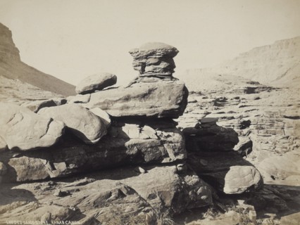 Eroded Sandstone, Kanab Canon, 1870s. Creator: John Karl Hillers.