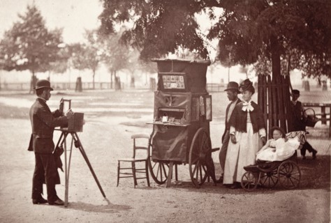 Photography On The Common, Printed 1870s. Creator: John Thomson.
