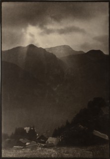 The Passing Storm, Printed 1890 circa. Creator: Paul Martin.