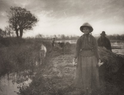 Poling the Marsh Hay, 1886. Creator: Peter Henry Emerson.