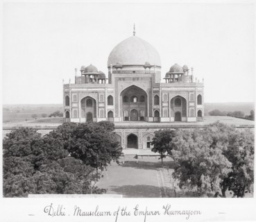 Delhi, Mausoleum of the Emperor Humayoon, Late 1860s. Creator: Samuel Bourne.