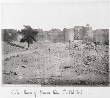 Delhi, Ruins of Purana Kila, The Old Fort, Late 1860s. Creator: Samuel Bourne.