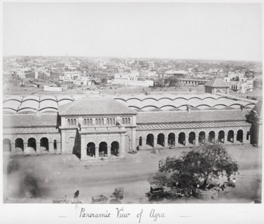 Panoramic View of Agra, Late 1860s. Creator: Samuel Bourne.