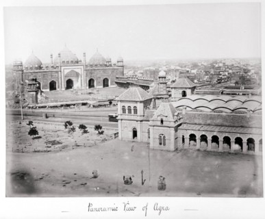 Panoramic View of Agra, Late 1860s. Creator: Samuel Bourne.