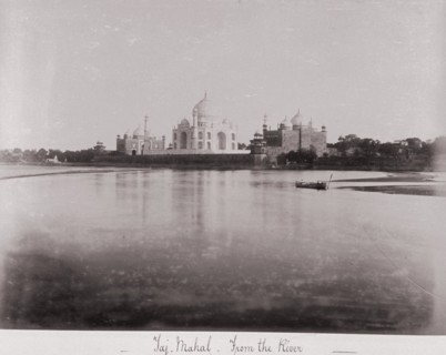 Taj Mahal-from the River, Late 1860s. Creator: Samuel Bourne.