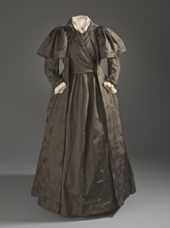 Woman's tea gown by Liberty & Co. of London, c.1887. Creator: Unknown.