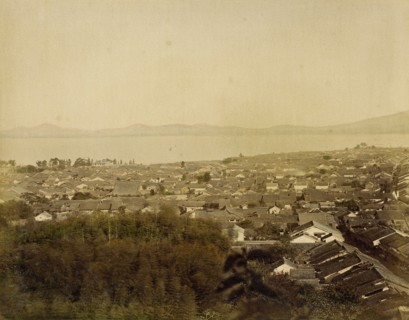 View of Biwa Lake, 1865. Creator: Unknown.