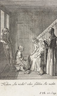 Plate 3 for Thomas Smollett's 'The Adventures of Peregrine Pickle', 1785. Creator: Daniel Nikolaus Chodowiecki.