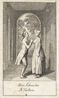 Illustration for 'Wedding Proposals', 1780. Creator: Daniel Nikolaus Chodowiecki.