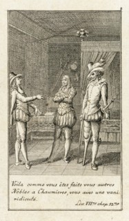 Illustration for Le Sage's 'Gil Blas', 1783. Creator: Daniel Nikolaus Chodowiecki.