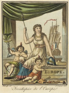 Costumes de Différent Pays, 'Frontispice de l'Europe', c1797. Creators: Jacques Grasset de Saint-Sauveur, LF Labrousse.