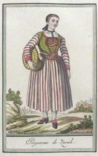Costumes de Différents Pays, 'Paysanne de Zurich', c1797. Creators: Jacques Grasset de Saint-Sauveur, LF Labrousse.