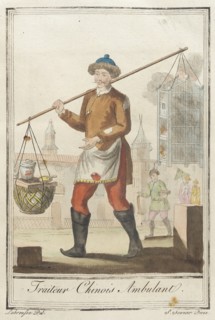 Costumes de Différents Pays, 'Traiteur Chinois Ambulant', c1797. Creators: Jacques Grasset de Saint-Sauveur, LF Labrousse.