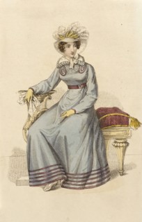 Fashion Plate (Morning Promenade Costume), 1822. Creator: John Bell.