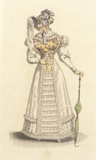 Fashion Plate (Public Promenade Dress), 1824. Creator: John Bell.