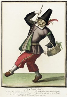 Recueil des modes de la cour de France, 'Le Sabotier', between circa 1678 and circa 1693. Creator: Nicolas Bonnart.