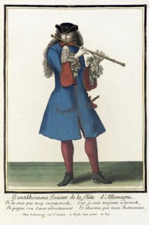 Recueil des modes de la cour de France, 'Gentil-homme Ioüant de la..., between c1678 and c1693. Creator: Nicolas Bonnart.