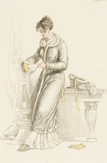 Fashion Plate (Carriage Dress), 1811. Creator: Rudolph Ackermann.