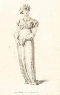 Fashion Plate (Evening Full Dress), 1812. Creator: Rudolph Ackermann.
