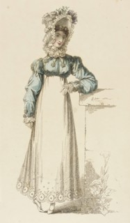 Fashion Plate (Promenade Dress), 1817. Creator: Rudolph Ackermann.