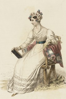 Fashion Plate (Morning Dress), 1825. Creator: Rudolph Ackermann.