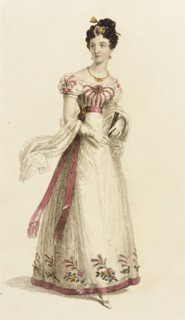 Fashion Plate (Ball Dress), 1825. Creator: Rudolph Ackermann.